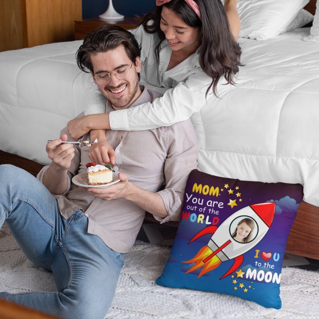 Almofada Foguete de Foguete Exterior Bonito Explodiu Aniver (Criador carregado)