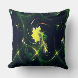 Almofada Folha abstrato metálica com traços flastim, em esc