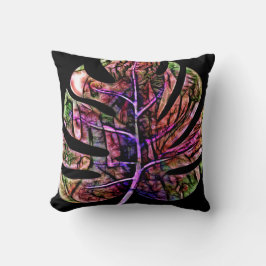 Almofada Folha Brilhante Neon Tropical