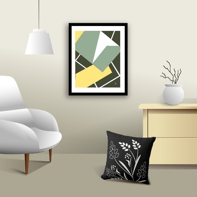 Almofada Folha De Folha A Preto (leafy pillow design)