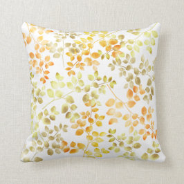 Almofada Folha de Ouro outono Folha Laranja Folha Verde Mar