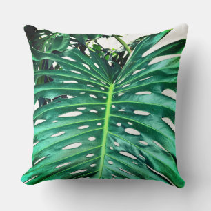 Almofada Folha de Palma, folhagem tropical, floresta tropic