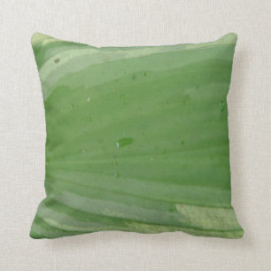 Almofada folha hosta, travesseiro verde quase sólido