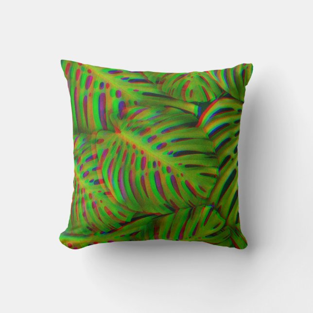 Almofada Folhas Arco-íris (Frente)