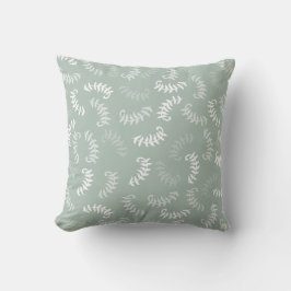 Almofada Folhas Botânicas Verde Teal