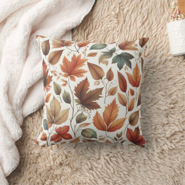 Almofada Folhas caindo (Cobertor)