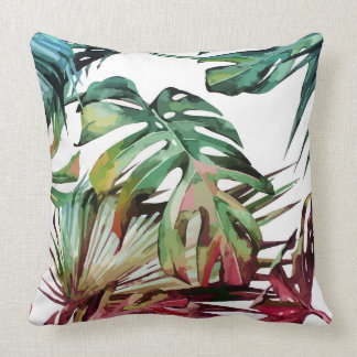 Almofada Folhas coloridas do monstera