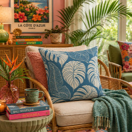 Almofada Folhas da selva tropical
