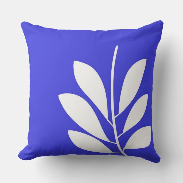 Almofada folhas de abstrato (Frente)