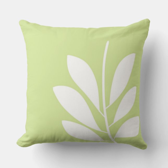 Almofada folhas de abstrato (Frente)