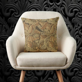 Almofada Folhas de Acanto por William Morris, Têxtil Antigo