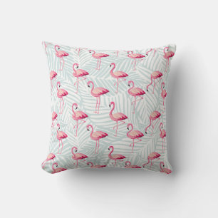 Almofada Folhas de Flamingo e Palma Rosa - Bonitas