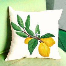 Folhas de Limão Citrino Amarelo Verde Folha Aquare