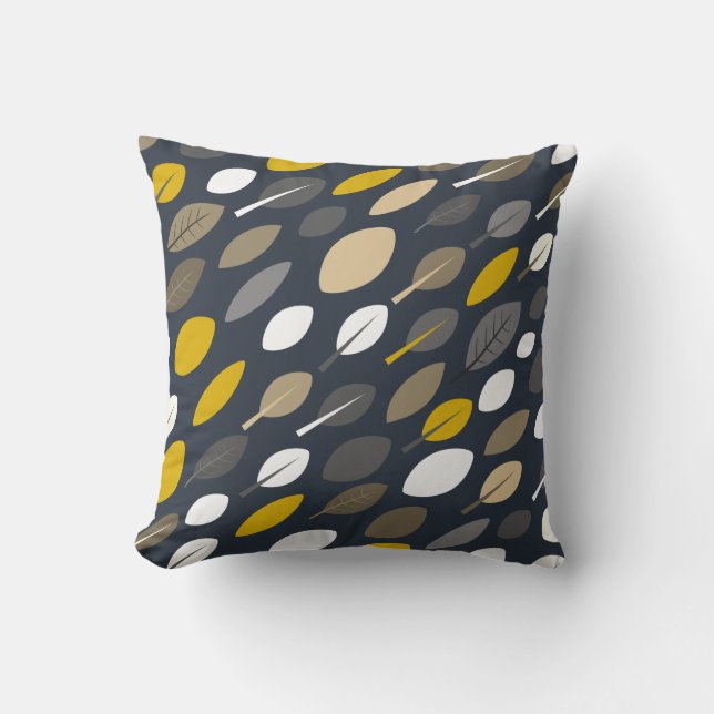 Almofada Folhas de meia-noite (Frente)