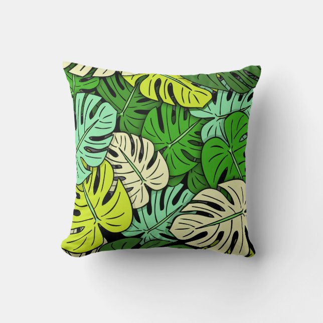Almofada Folhas de Monstera #3 (Frente)