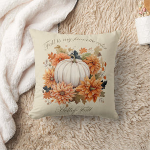 Almofada Folhas de outono Aquarela Flores silvestres Outono