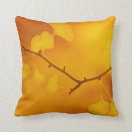 Almofada Folhas de outono/Outono Ginkgo/Gingko Maidenhair