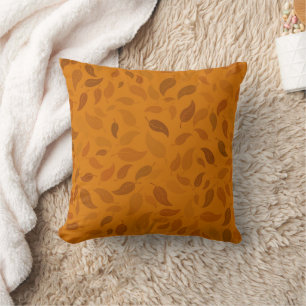 Almofada Folhas de queda laranja bonito queimadas