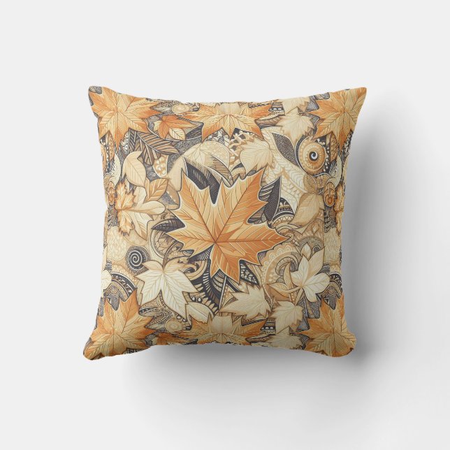 Almofada Folhas em queda livre do travesseiro (Verso)