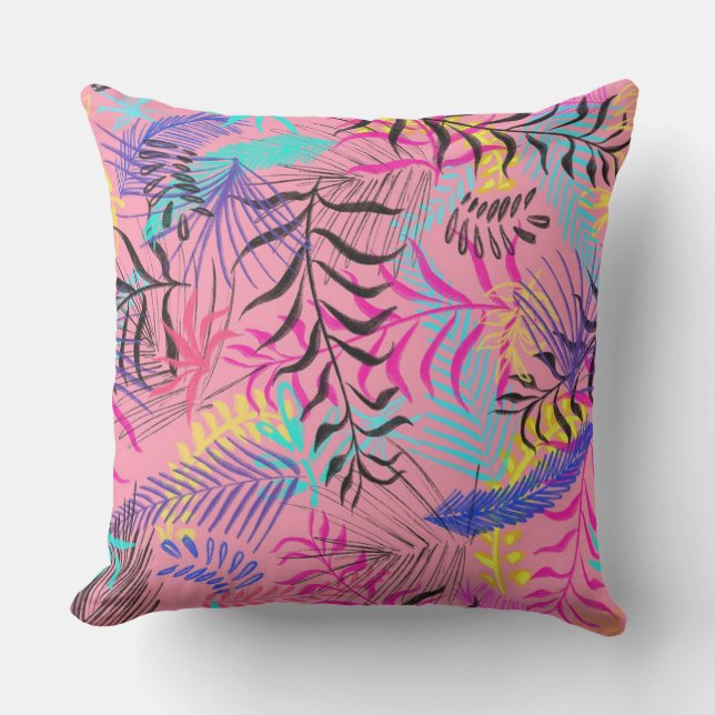 Almofada Folhas tropicais (Frente)