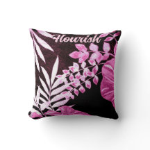 Folhas Tropicais Botânicas Palma Rosa Personalizad