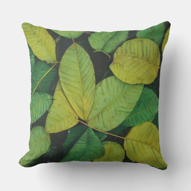 Almofada Folhas verdes (Frente)
