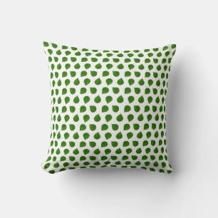 Almofada Folhas verdes da árvore de Jade em branco