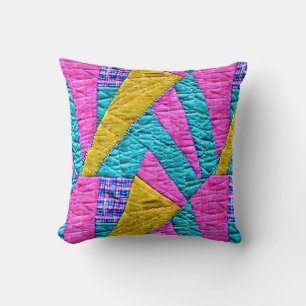 Almofada Folheto Cor de Rosa Amarelo Azul