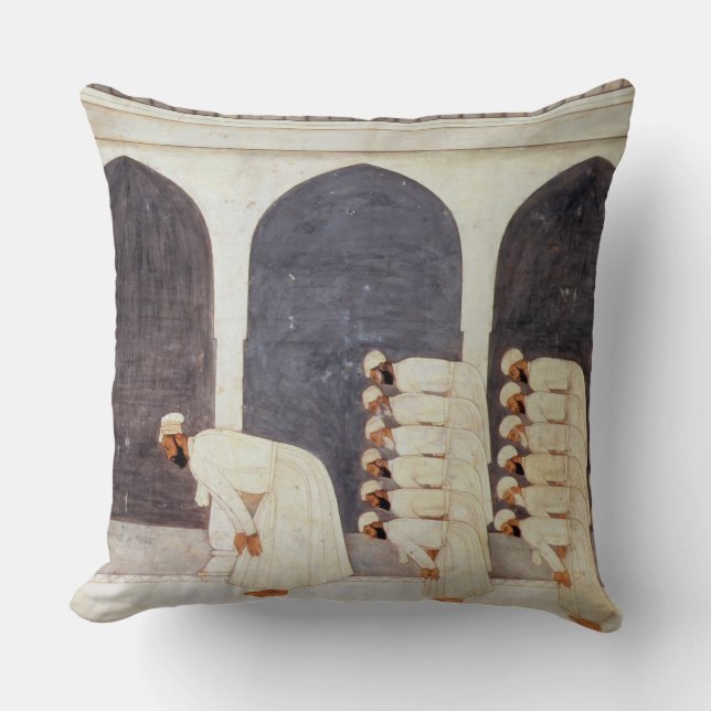 Almofada Folio.38a um príncipe do líder em uma mesquita que (Frente)