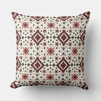 Almofada Folk Diamond Cross Stitch Seamless Pattern