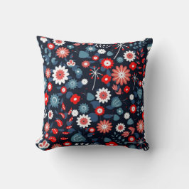 Almofada Folk floral cultural flower artwork