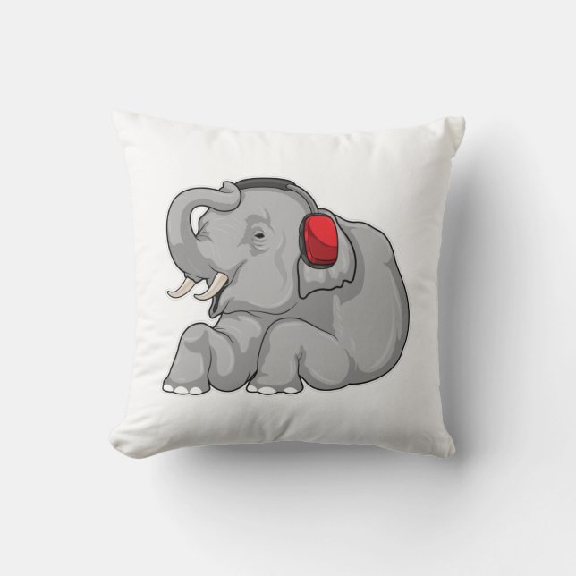 Almofada Fones de Ouvido Elephant Music (Frente)