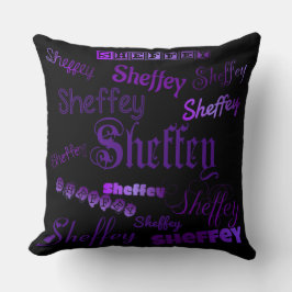 Almofada Fontes roxas do Sheffey