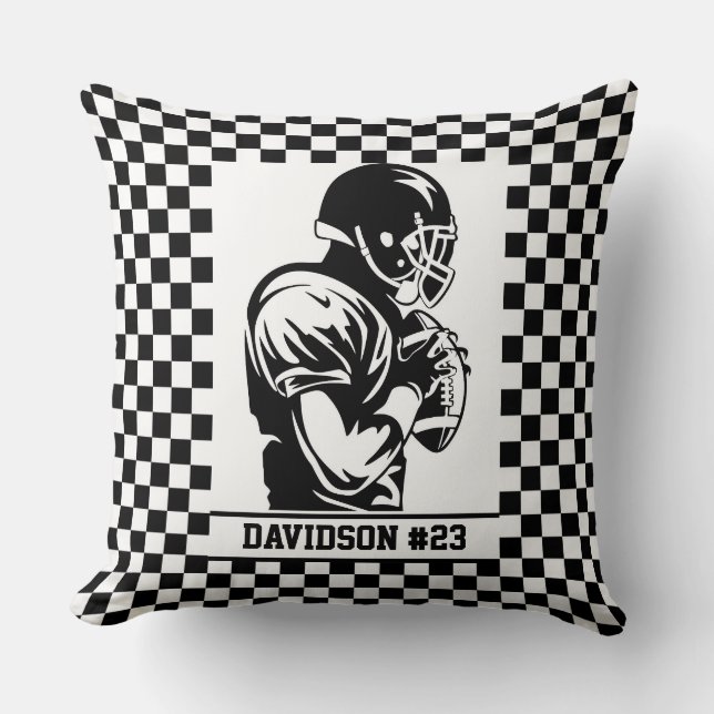 Almofada Football Player Throw Pillow (Frente)