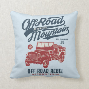Almofada Fora do travesseiro decorativo do jipe da estrada