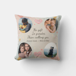 Almofada Forever Our Little Ones – Custom 4-Photo Tribute