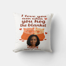 Almofada 'Forever your Valentine' personalized Throw Pillow