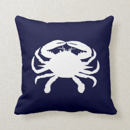 Almofada Forma de caranguejo azul e branco