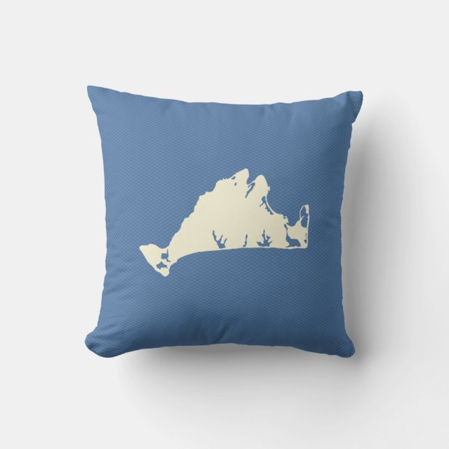 Almofada Forma do travesseiro reversível do Martha's (Frente)