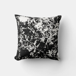 Almofada Formação de gelo Abstrato a preto e branco