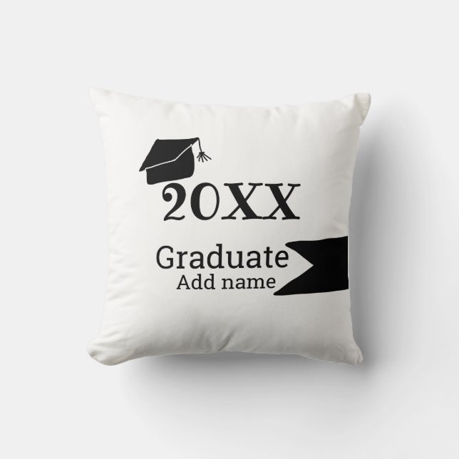 Almofada Formando 20XX graduação que é simples e moderno (Frente)