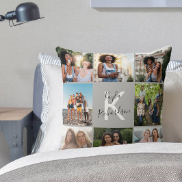 Almofada Formando 8 Colagem de Fotos e Graduação de Cinzas