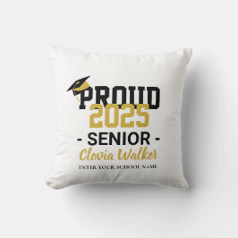 Almofada Formando orgulhoso de escola personalizada
