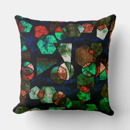 Almofada Formas geométr icas irregulares e textura deformad