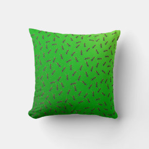 Almofada Formigas Touro Verde Inchadas,