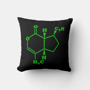 Almofada Fórmula Química Molecular de Nepetalactona de Ca