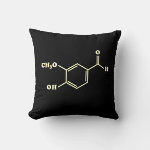 Almofada Fórmula Química Molecular Vanilla Vanillin