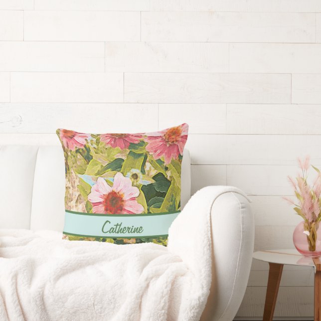 Almofada Fornadores Rosa De Jardim Deixam Nome Personalizad (Sofá)
