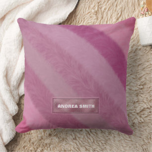 Almofada Forra Rosa Cinzenta Moderna Personalizada