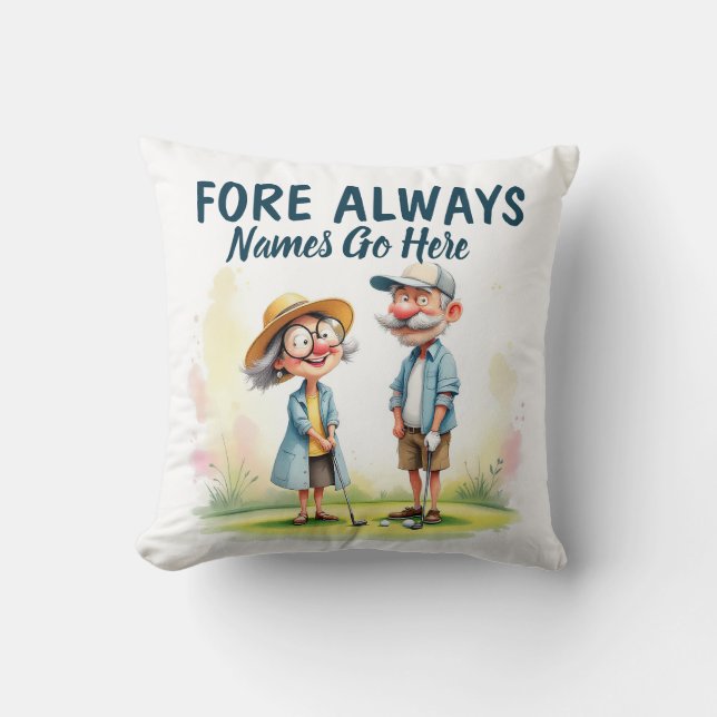 Almofada Forte Casal de Golfe Sempre (Frente)